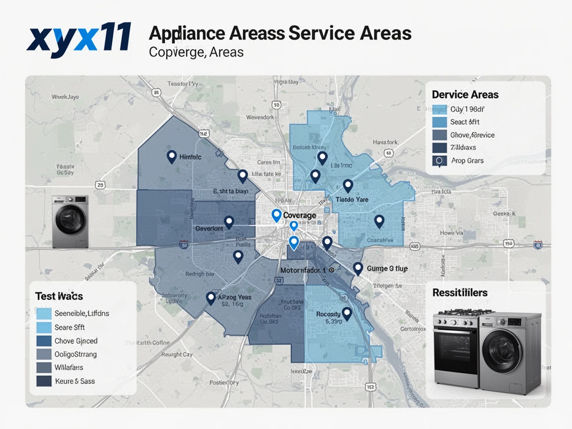 Appliance Service Areas Map